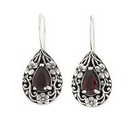 GGYTMQL Natural Ruby Drop Earring for Women Waterdrop Earrings Red Earring Female High-end earrings