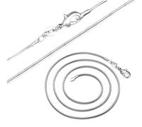 GGYTMQL necklace 16-38 inch 1mm snake chain necklace for woman men wedding jewelry charm gift