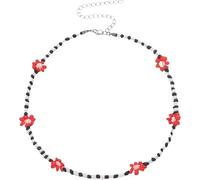 GGYTMQL necklace Accessories Sterling Silver Colorful Beaded For Women, Choker Vintage Boho Daisy Bead Strand Short Necklace, Rainbow Beads Jewelry