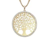 GGYTMQL Necklace Fashion Women's Pendant Necklaces for Women perfumes Women Lucky Tree Pendant Chain Necklace for Women Gold-Colored Cubic Earrings fine Party Anniversary Jewelry Exquisite Fashion