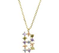 GGYTMQL necklace Letter B, Sterling Silver A-Z 26 Pendant Colourful Zirconia Initials Name ChaiGoldeChoker For WomeLady Girl jewelry