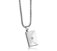 GGYTMQL Necklace Men, Necklace Necklace Chains Jewelry Men Women Pendant Necklace Openable Envelope Love Letter Couple Necklace Pendant Sweater Chain
