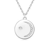 GGYTMQL Necklace Moon Pendant with d moissanite North Star Accessories Jewelry