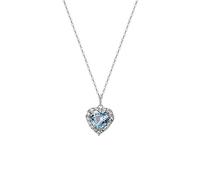 GGYTMQL Necklace Ocean's Heart Necklace 925 Clavicle Chain Love Pendant Necklace Expressing Love for Girlfriend, Wife Necklaces for Women