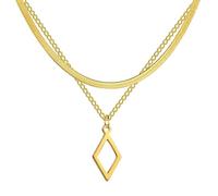 GGYTMQL Necklace Pendant Chain Men Women Jewellery Chain For Women Heart Shape Pendant Double Layer Necklace