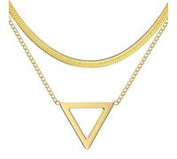 GGYTMQL Necklace Pendant Chain Men Women Jewellery Chain For Women Heart Shape Pendant Double Layer Necklace