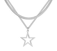 GGYTMQL Necklace Pendant Chain Men Women Jewellery Chain For Women Heart Shape Pendant Double Layer Necklace