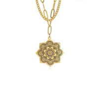 GGYTMQL Necklace Pendant Chain Men Women Jewellery Double Layer Necklace Women Jewelry