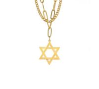 GGYTMQL Necklace Pendant Chain Men Women Jewellery Double Layer Necklace Women Jewelry