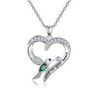 GGYTMQL Necklace Pendant Chain Men Women Jewellery Pendant Heart-Shaped Necklace