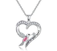 GGYTMQL Necklace Pendant Chain Men Women Jewellery Pendant Heart-Shaped Necklace