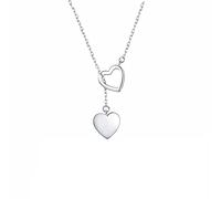 GGYTMQL necklace pendant for women double heart fine jewelry