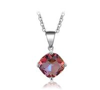 GGYTMQL necklace pendant rainbow mystic topaz zircon pendant necklace wedding gift party valentine's day gift Made in China