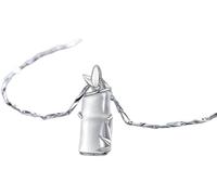 GGYTMQL necklace Silver Necklace,Simple For WomeSterling White Chalcedony Pendant Dainty Trendy Choker Delicate ChaiGift Jewelry Her Girls Couples