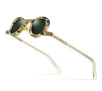 GGYTMQL New 2025 Acetate Polarized Sunglasses Men Retro Vintage Small Oval Round Sun Glasses for Women Shades