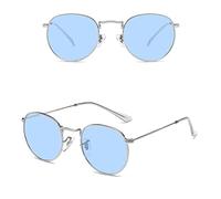 GGYTMQL New 2025 Round Sunglasses Women For Men Steampunk Sun Glasses Vintage Punk Metal Shades