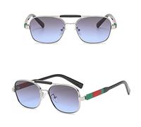 GGYTMQL New 2025 Style women Man Sunglasses Two-Tone Sunglasses Women Big Box Vintage Glasses