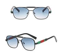 GGYTMQL New 2025 Style women Man Sunglasses Two-Tone Sunglasses Women Big Box Vintage Glasses