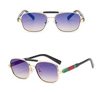 GGYTMQL New 2025 Style women Man Sunglasses Two-Tone Sunglasses Women Big Box Vintage Glasses
