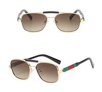 GGYTMQL New 2025 Style women Man Sunglasses Two-Tone Sunglasses Women Big Box Vintage Glasses