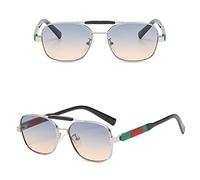 GGYTMQL New 2025 Style women Man Sunglasses Two-Tone Sunglasses Women Big Box Vintage Glasses