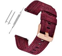 GGYTMQL Nylon Watch Strap Canvas Watch Band 18Mm 20Mm 22Mm Nylon Quick Release Watch Straps Watchbands Sports Strap /20Mm/Wine Red-B
