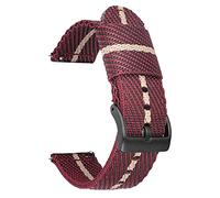 GGYTMQL Nylon Watch Strap Nylon Watch Band 18Mm 20Mm 22Mm 24Mm Quick Release Watch Straps Watchbands Sports Strap /22Mm/Green White-B