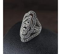 GGYTMQL Open Rings For Women,Adjustable Ring 925 Silver Hollow Out Open Ring Romantic Jewelry Gift For Girl Women Couple Engagement Wedding Eternity Ring Gift