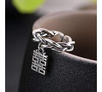 GGYTMQL Open Rings For Women,Adjustable Ring 925 Silver Retro Infinite Weaving Double Happiness Tassel Open Ring Romantic Jewelry Gift For Girl Women Couple Engagement Wedding Eternity Ring Gift