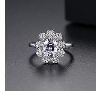 GGYTMQL Open Rings For Women,Adjustable Ring Rose Gold Sapphire Heart Zircon Ring Romantic Jewelry Gift For Girl Women Couple Engagement Wedding Eternity Ring Xmas Gift