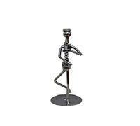 GGYTMQL Ornament Sculpture 13Cm Iron Music Band Figurine Metal Musician Model Iron Music Player Crafts Vintage Office Home Decor 2