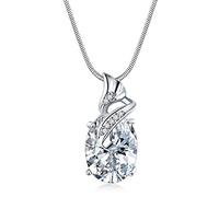GGYTMQL Oval Crystal Wedding Necklaces Jewelry for Brides Cubic Zirconia chokers Necklace Women Accessory
