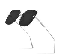 GGYTMQL Oversize Rimless Sunglasses Women Luxury Fashion Alloy Sun Glasses Men with Nylon Lens