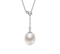 GGYTMQL Pearl Drop Natural Freshwater Pearl Pendants Necklace Choker adjustble Chain 8-9mm Made in China