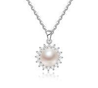 GGYTMQL Pearl Pendant Necklaces 10-11mm Natural Freshwater Drop Shape Choker Chain Watch Strap