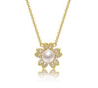 GGYTMQL Pearl Pendant Necklaces 6-7mm Natural Freshwater Drop Shape Choker Chain Pearl Watch Strap