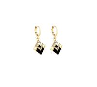 GGYTMQL personalized, exquisite black for women, geometric design, simple, light luxury earrings
