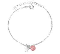 GGYTMQL pink crystal five-pinted star charm bracelet adjustable wrist women