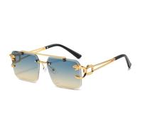 GGYTMQL Popular Rimless Sunglasses Women Luxury Retro Men Trending Travel Sun Glasses Female Shades UV400