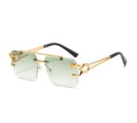 GGYTMQL Popular Rimless Sunglasses Women Luxury Retro Men Trending Travel Sun Glasses Female Shades UV400