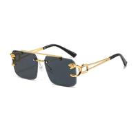 GGYTMQL Popular Rimless Sunglasses Women Luxury Retro Men Trending Travel Sun Glasses Female Shades UV400
