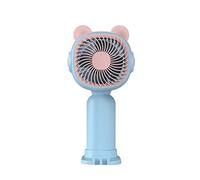 GGYTMQL Portable Handheld Fan Cooling Personal Mini Fan 1-Speed USB Rechargeable Outdoor Camping Travel fan (Color : Green)