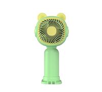 GGYTMQL Portable Handheld Fan Cooling Personal Mini Fan 1-Speed USB Rechargeable Outdoor Camping Travel fan (Color : Green)