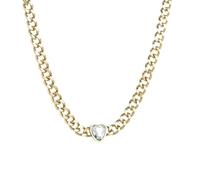GGYTMQL Punk Figaro Chain Necklace Jewelry Zircon Round Personality Statement Necklaces for Women Men Gifts