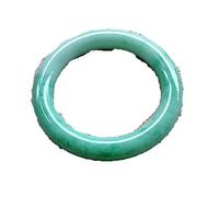 GGYTMQL Pure Natural Fashion Genuine Jade Full Round bar Emerald Bracelet Jewelry