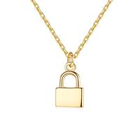 GGYTMQL pure small lock shape pendant necklaces for jewelry gift Made in China