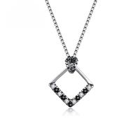 GGYTMQL Pure Solid Necklaces Geometric Zircon Cute Necklace Jewelry Gift For Girls