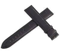 GGYTMQL Raymond Weil 18mm Black Leather Watch Band Strap