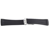 GGYTMQL Raymond Weil Mens 22mm Black Rubber Watch Band Strap 4881