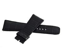 GGYTMQL RaymondWeil 28mm Don Giovanni Black Leather Watch Band Strap